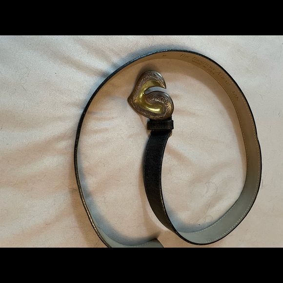 Black Leather Belt - Picture 4 of 10